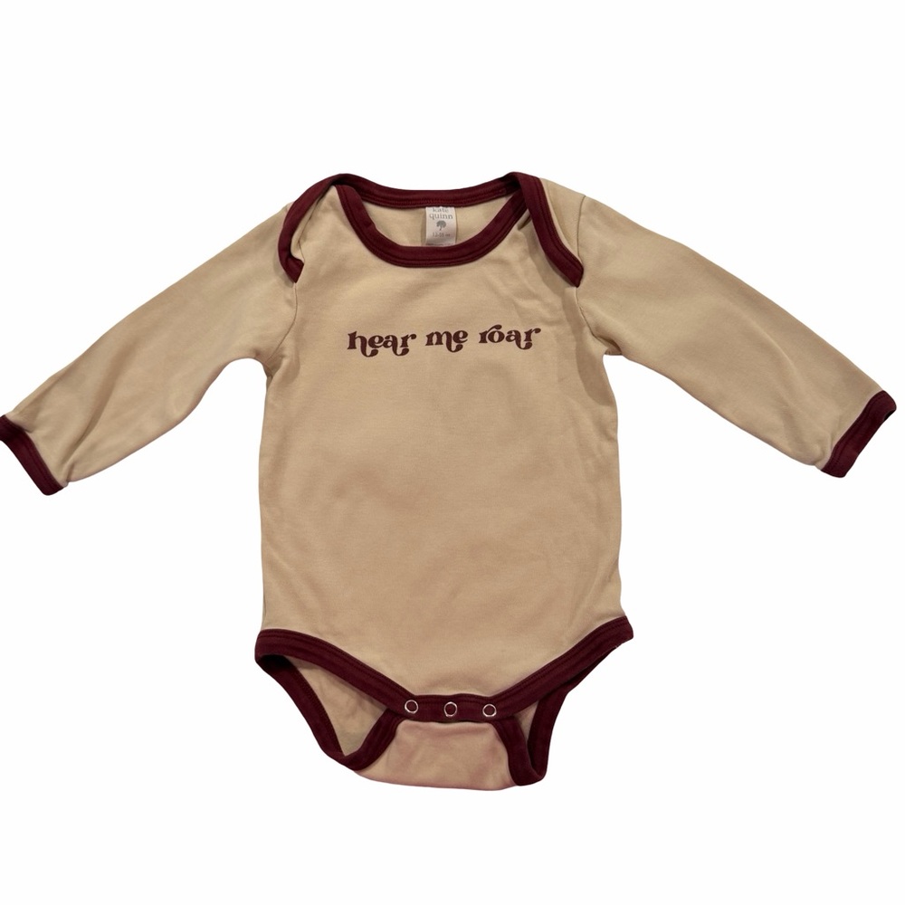 Kate Quinn Hear Me Roar Bodysuit 12-18M Long Sleeve